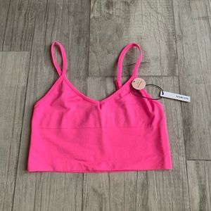 BRAND NEW Neon Pink Seamless Crop Top/Sports Bra
